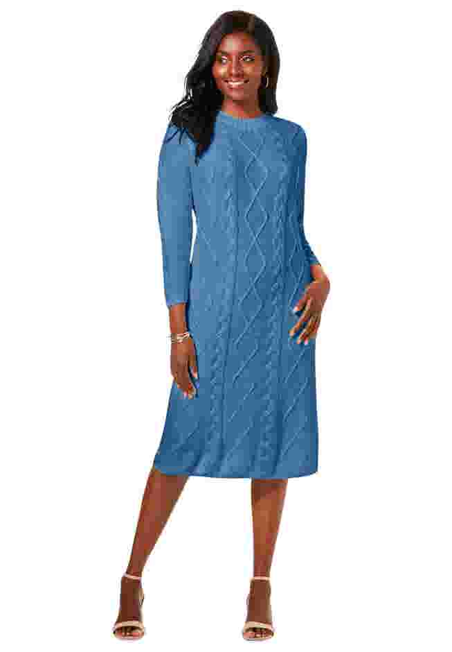 Cable Sweater Dress image number 0