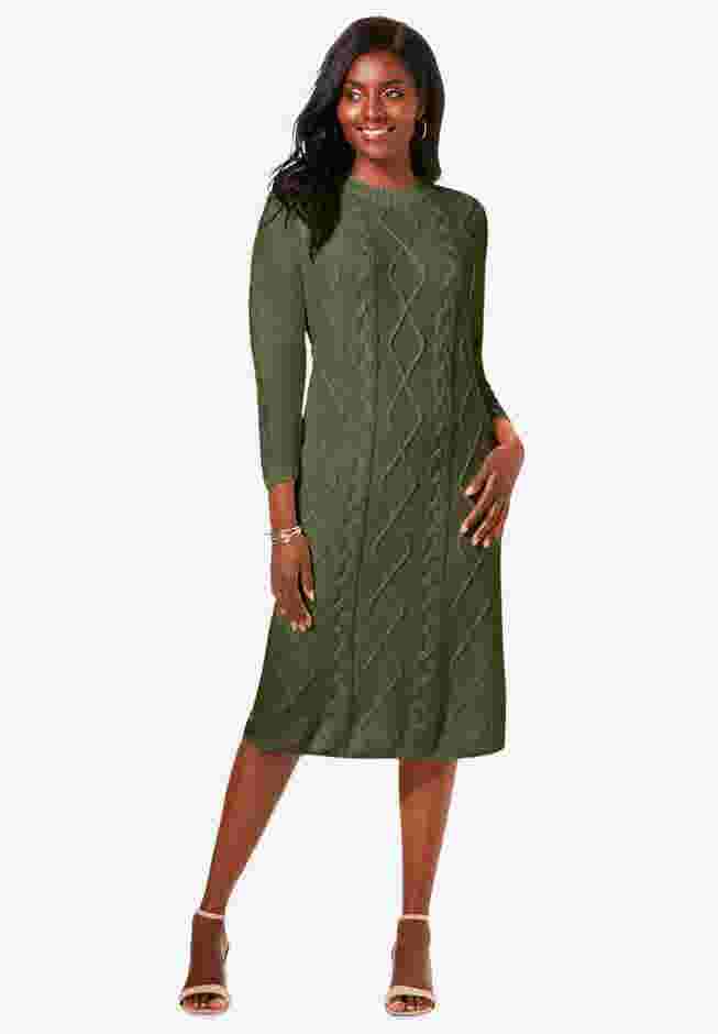 Cable Sweater Dress image number 0