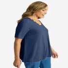 Scalloped V-Neck Tunic image number null