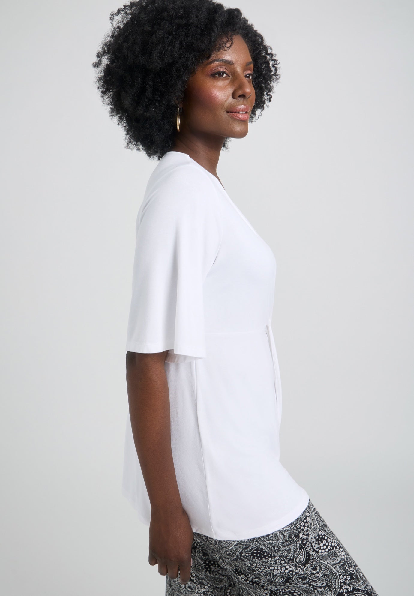 Asymmetrical Twist Neck Tunic image number 2