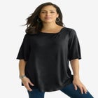 Asymmetrical Twist Neck Tunic image number null