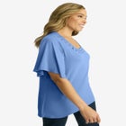 Cutout Flutter Sleeve Tunic image number null