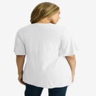 Cutout Flutter Sleeve Tunic image number null