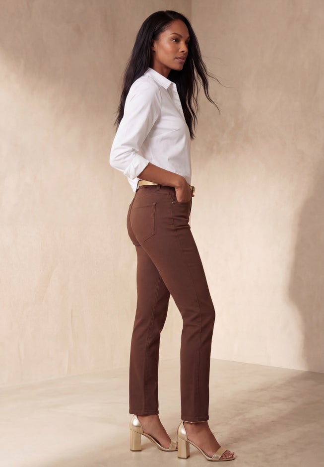 True Fit Stretch Denim Straight Leg Jean image number 1