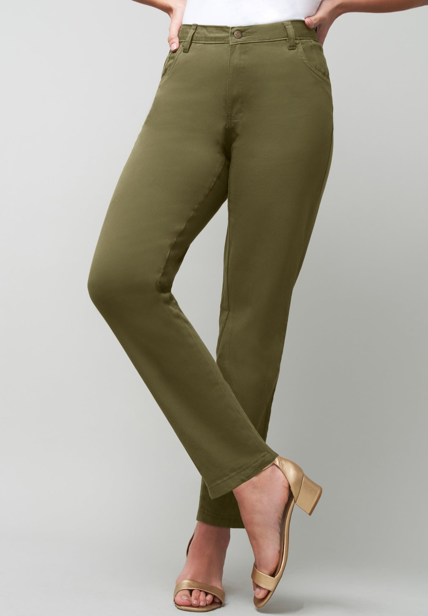 True Fit Stretch Denim Straight Leg Jean image number 0