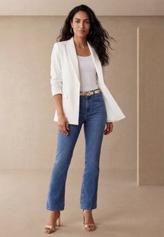 True Fit Stretch Denim Straight Leg Jean