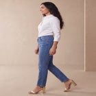 True Fit Stretch Denim Straight Leg Jean image number null