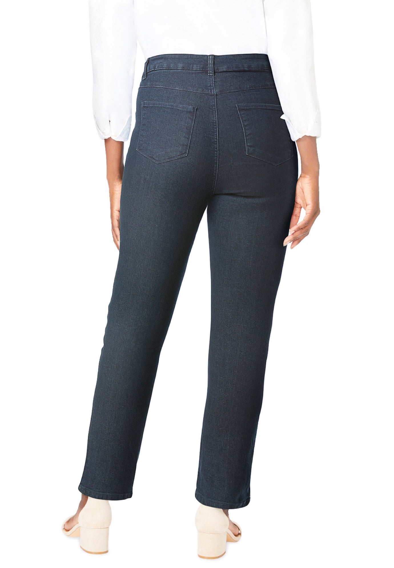 True Fit Stretch Denim Straight Leg Jean image number 2