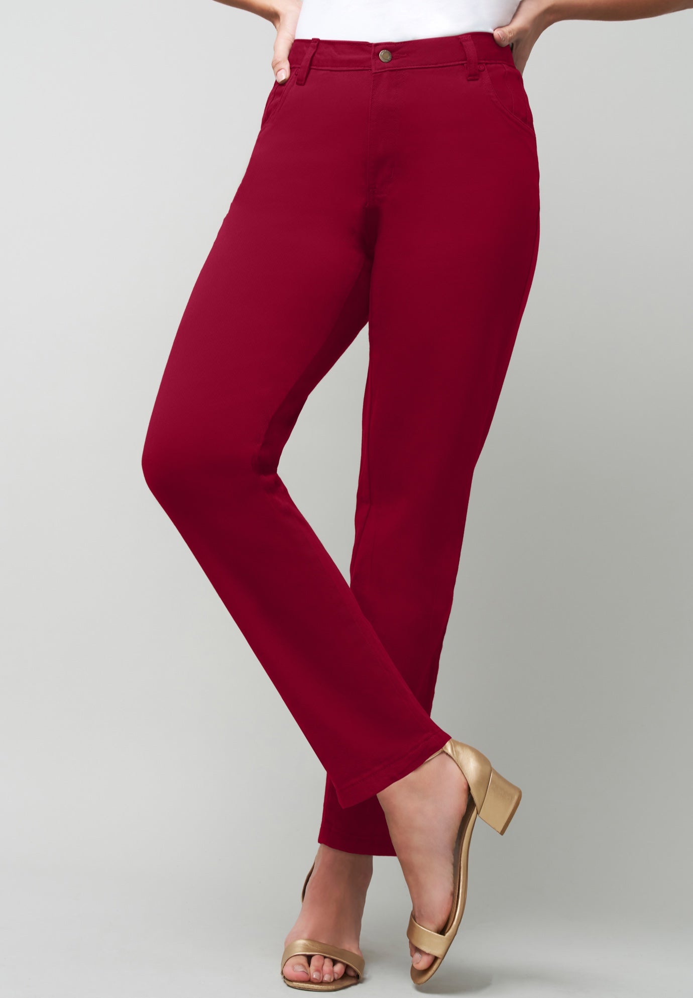 True Fit Stretch Denim Straight Leg Jean image number 0