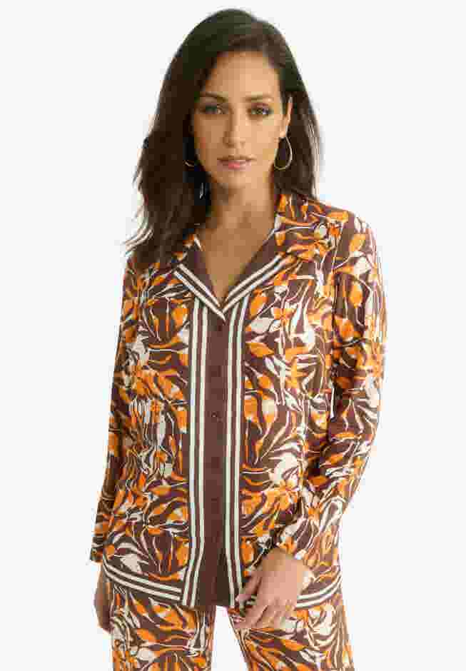 Button Front Rayon Shirt image number 0