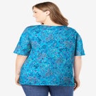 Printed Perfect Square-Neck Tee image number null