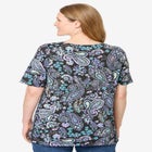 Printed Perfect Square-Neck Tee image number null