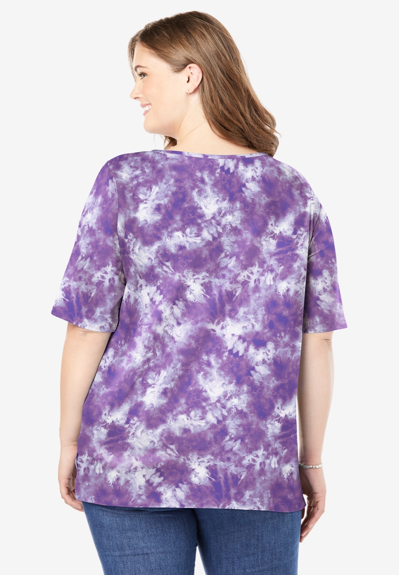 Printed Perfect Square-Neck Tee image number 1