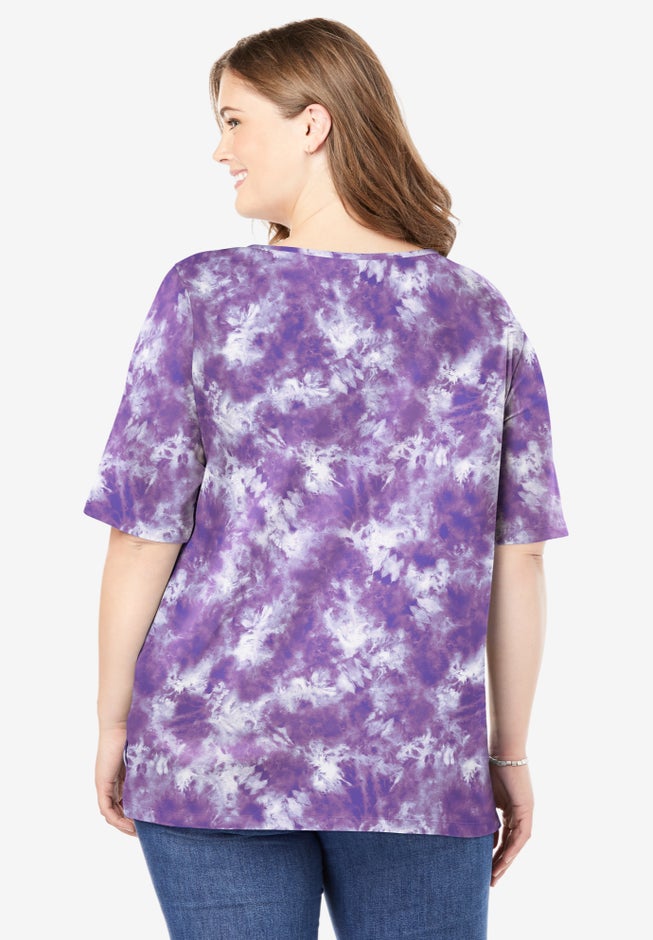 Printed Perfect Square-Neck Tee image number 1