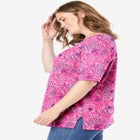 Printed Perfect Square-Neck Tee image number null