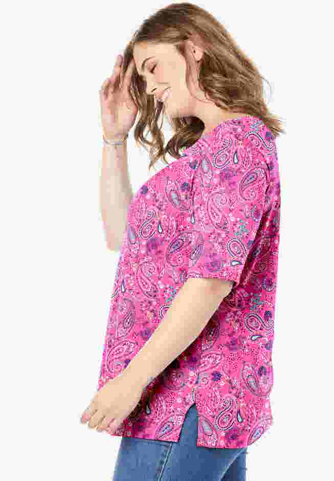 Printed Perfect Square-Neck Tee image number 2