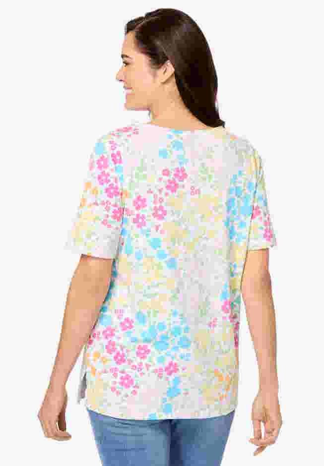 Printed Perfect Square-Neck Tee image number 1