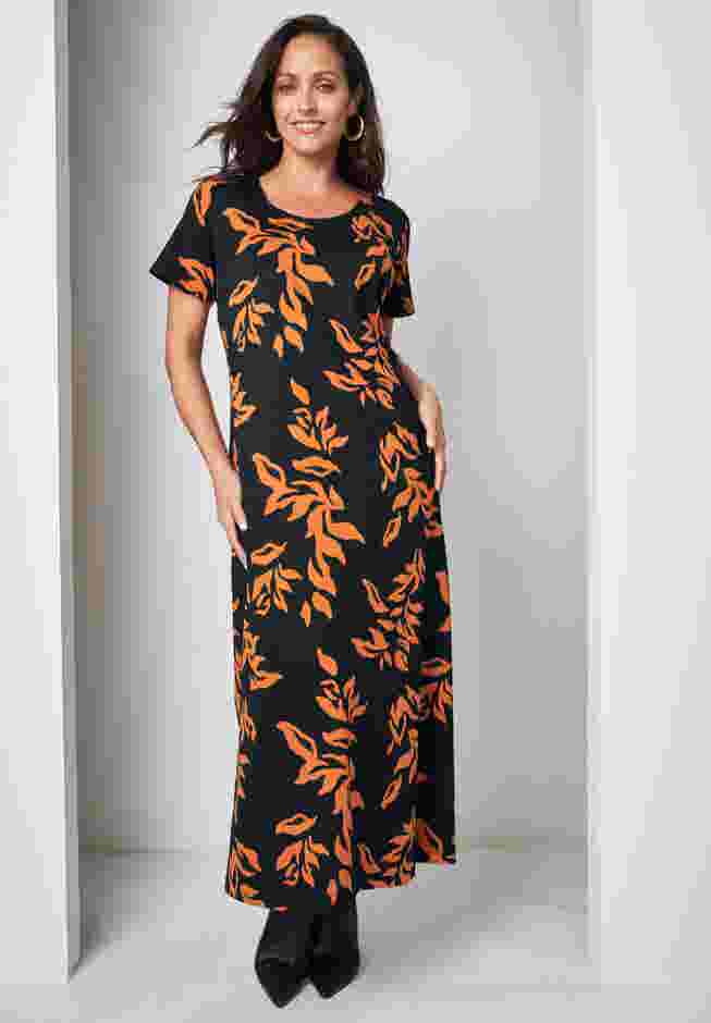 Stretch Cotton T-Shirt Maxi Dress image number 0