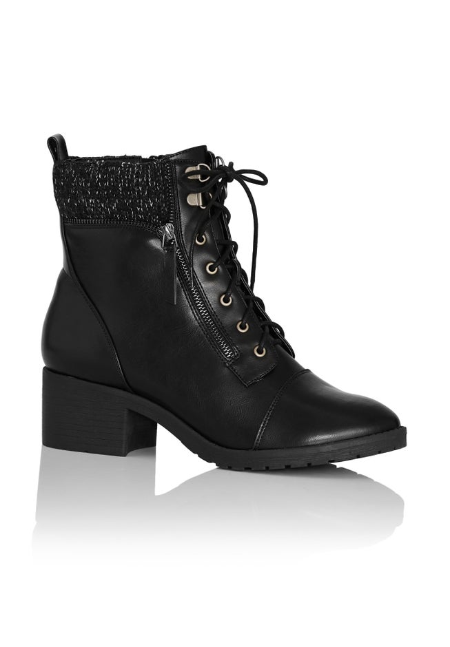 Rita Wide Width Brown Ankle Boot image number 0