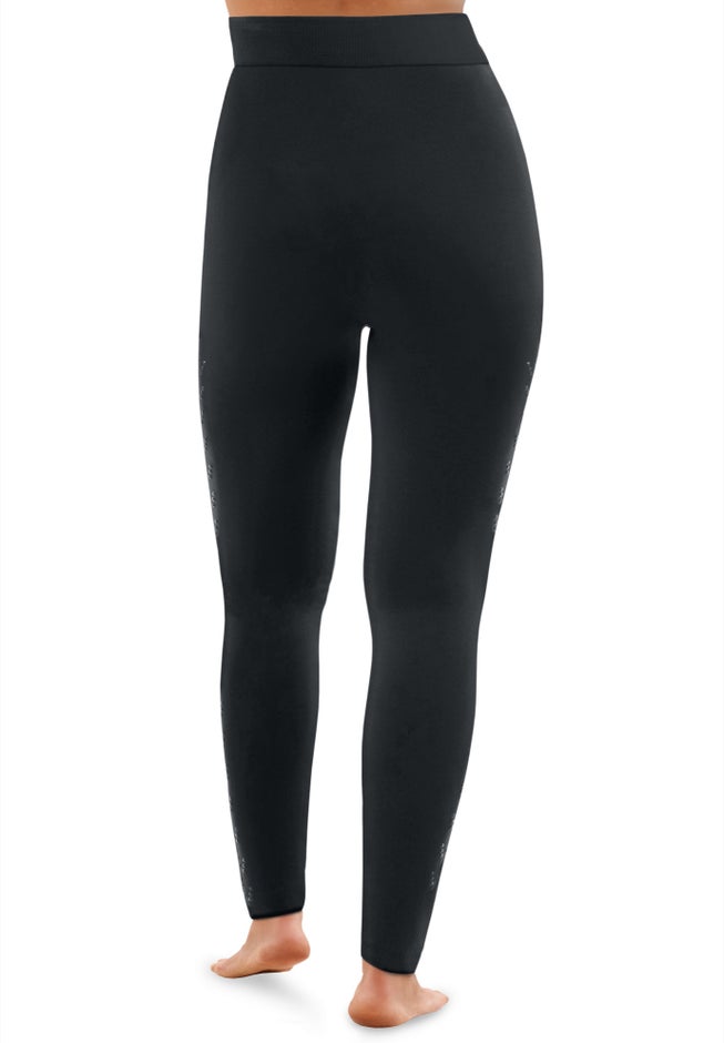 Plush Lined Footless Leggings image number 1