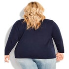 V-Neck Essential Long Sleeve Tee image number 1