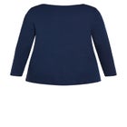 V-Neck Essential Long Sleeve Tee image number 5