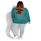 V-Neck Essential Long Sleeve Tee image number 4