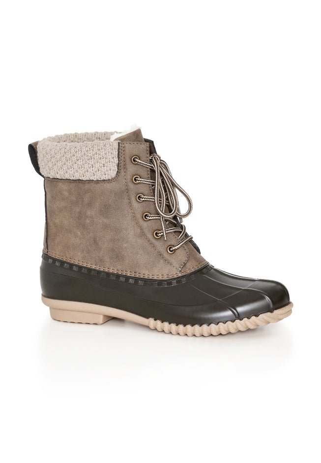Lexi Sweater Trim Weather Boot image number null