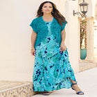 Plus Size Scallop Trim Crochet Cardigan Sweater image number null