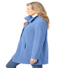 Fleece Swing Funnel-Neck Coat image number null
