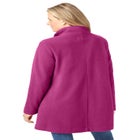 Fleece Swing Funnel-Neck Coat image number null