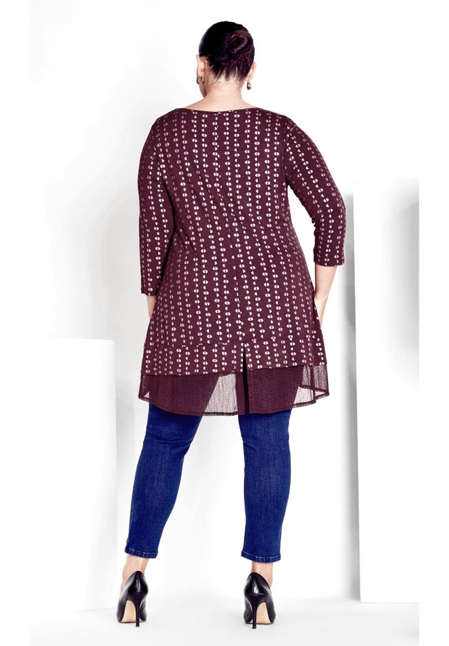 Foil Print Tunic image number 1