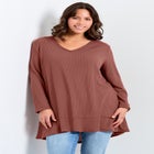 Waffle Ruffle Tunic image number 0