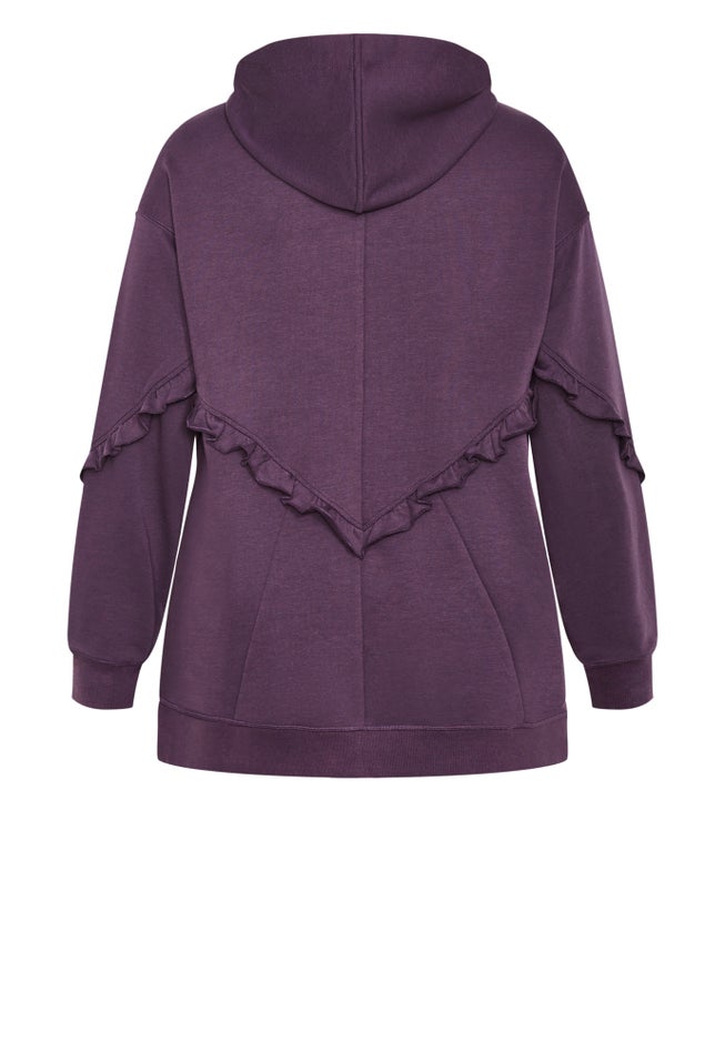 Frill Plain Hoodie image number 4