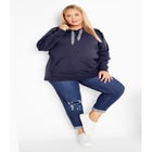 Frill Plain Hoodie image number null