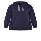 Frill Plain Hoodie image number null