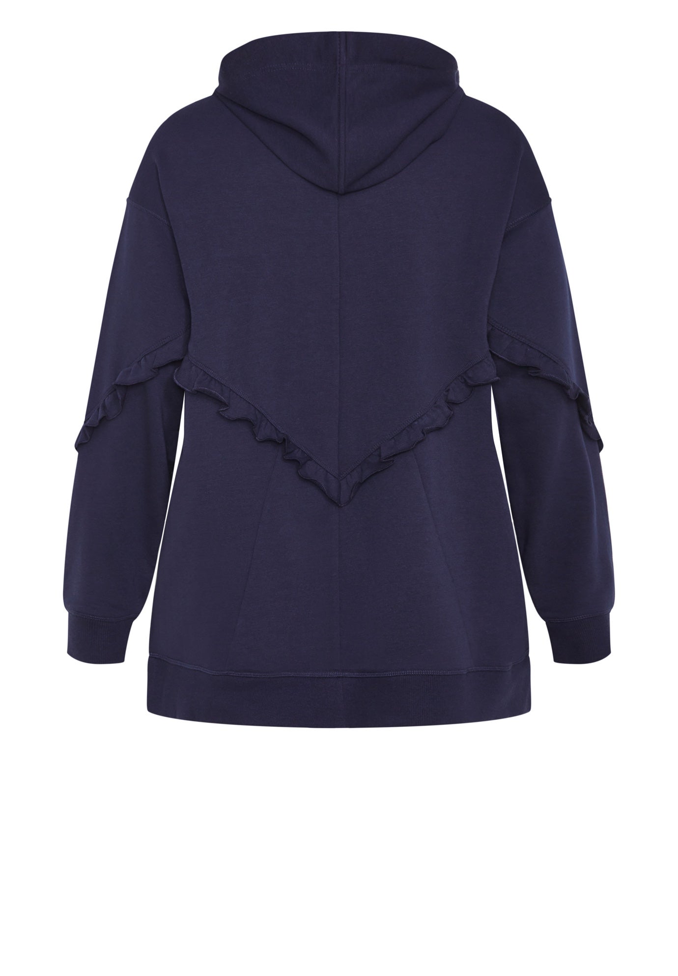 Frill Plain Hoodie image number 4