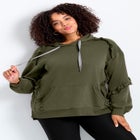 Frill Plain Hoodie image number null