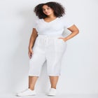 Cotton Roll Up Capri image number null