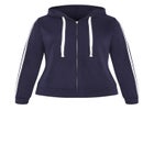 Side Stripe Zip Hoodie image number 3