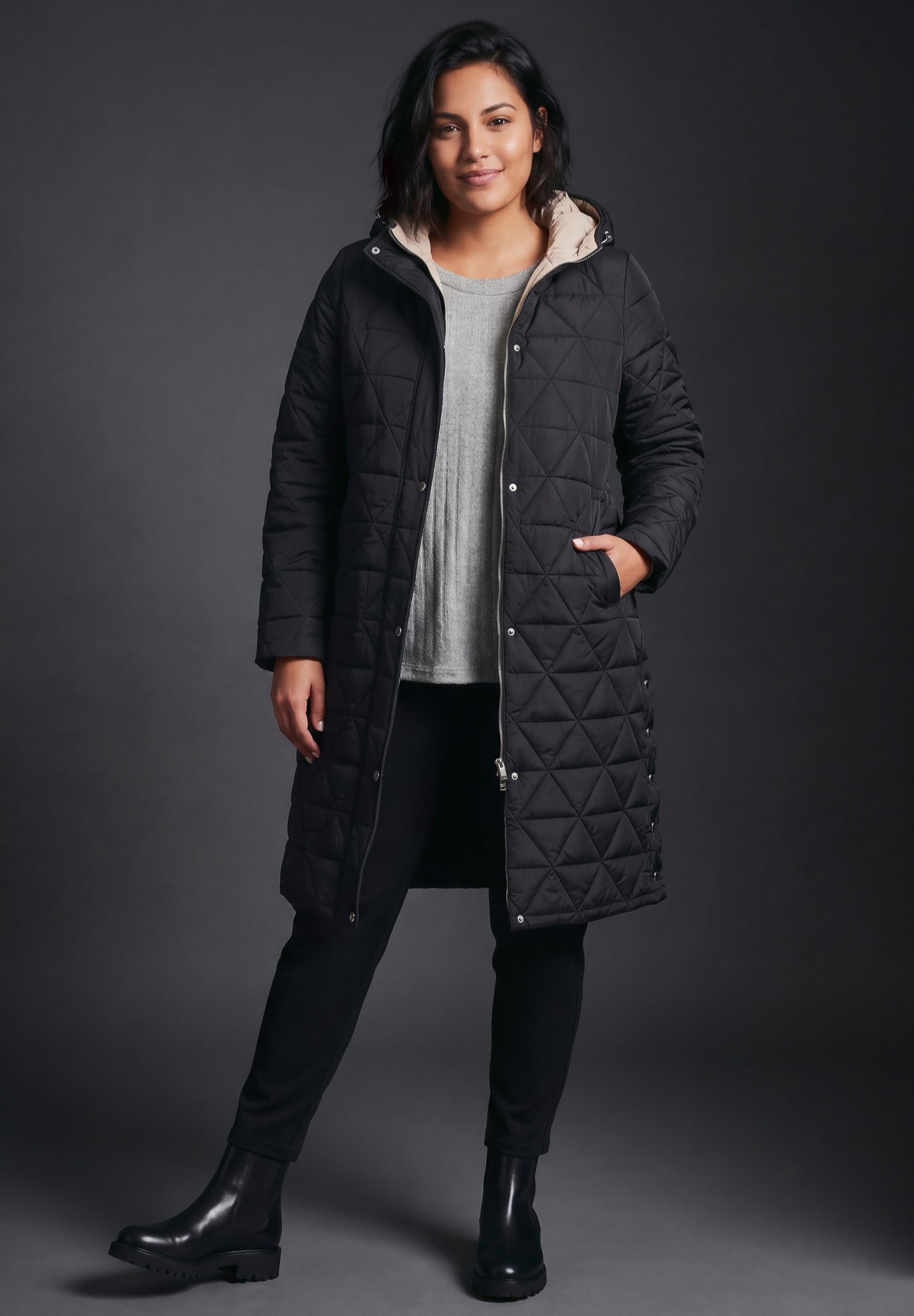 Quinn Longline Puffer Jacket image number 5