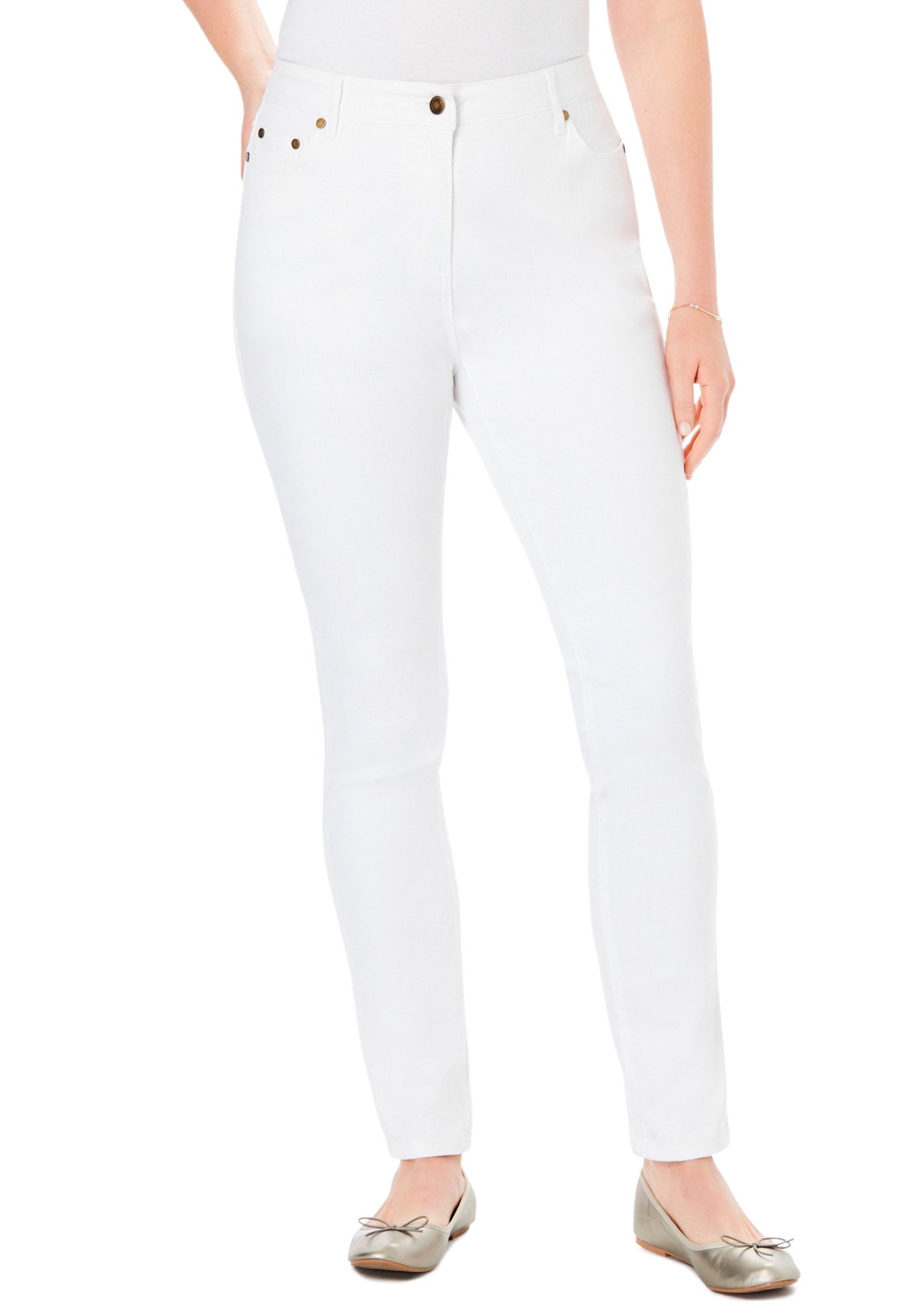 Stretch-Denim Slim-Leg Five-Pocket Jeans image number 0