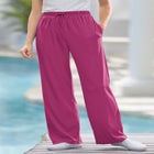 Sport Knit Straight-Leg Pull-On Pants image number null