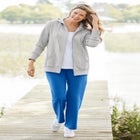 Sport Knit Straight-Leg Pull-On Pants image number null