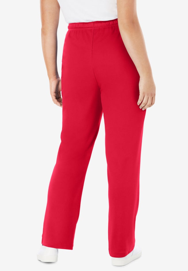 Sport Knit Straight-Leg Pull-On Pants image number 1