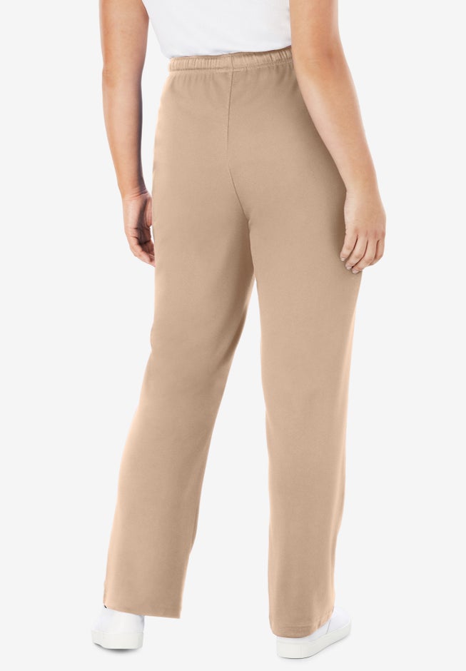 Sport Knit Straight-Leg Pull-On Pants image number 1