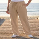 Sport Knit Straight-Leg Pull-On Pants image number null