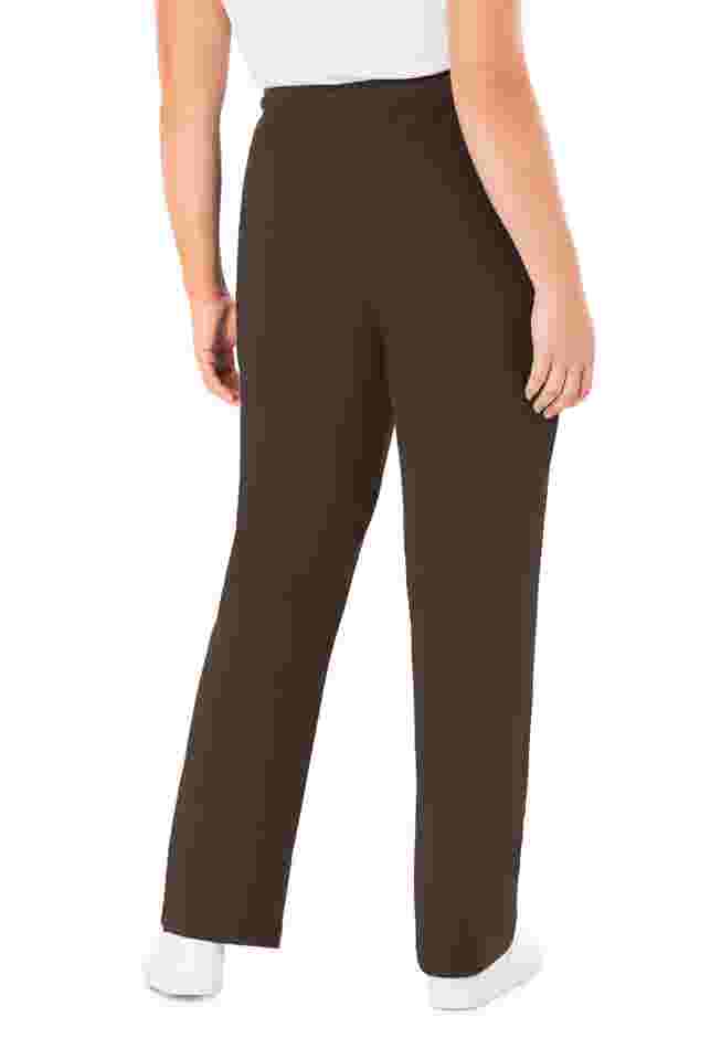 Womens Plus-Size Sport Knit Straight-Leg Pull-On Pants image number 1