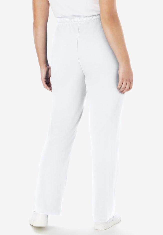 Sport Knit Straight-Leg Pull-On Pants image number 1