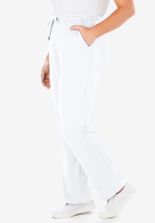 Sport Knit Straight-Leg Pull-On Pants image number 2